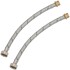 Fleksibilni konektor 3/8"-1/2" ženski-muški čelik 30 cm set 2 kom